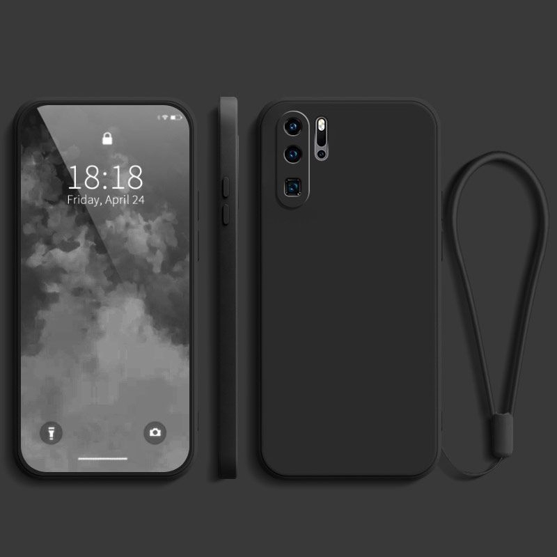 Dành Cho Huawei P10 Plus P20 Pro P20 Lite P30 Pro P30 Lite Ốp Điện Thoại Silicon Màu Trơn Cho Huawei