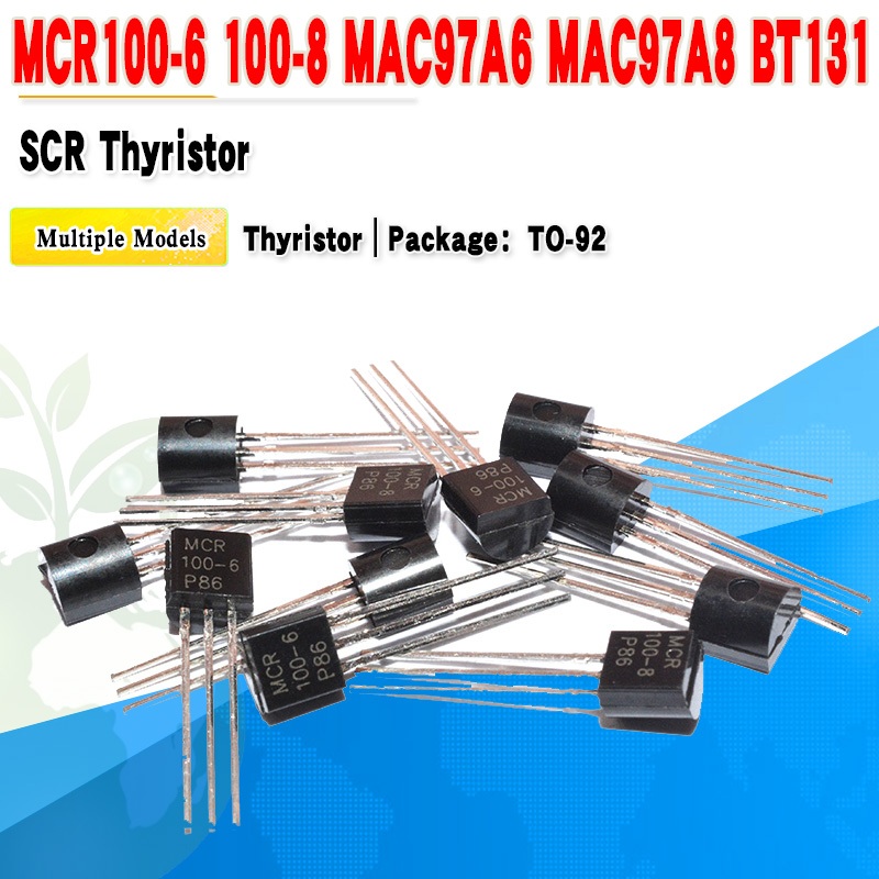 10 Cái / lốc Thyristor MCR100-6 MCR100-8 MAC97A6 97A8 BT131 BT169D TO-92 Đảm Bảo Chất Lượng