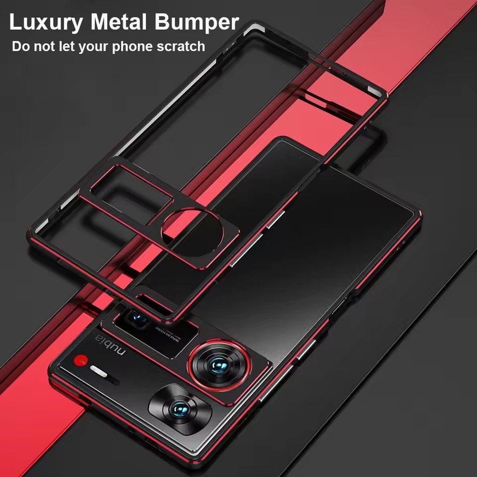 Ốp Lưng Kim Loại Chống Sốc Cho ZTE Nubia Z60 Ultra Ốp Lưng Hợp Kim Nhôm Khung Bao Nubia Z60 Ultra Ki