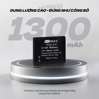 [Dành cho máy ảnh KP-4] Pin Lithium KiTBEEZ ZK07 3.7V 1300mAh 2.96Wh cho máy ảnh kỹ thuật số lật