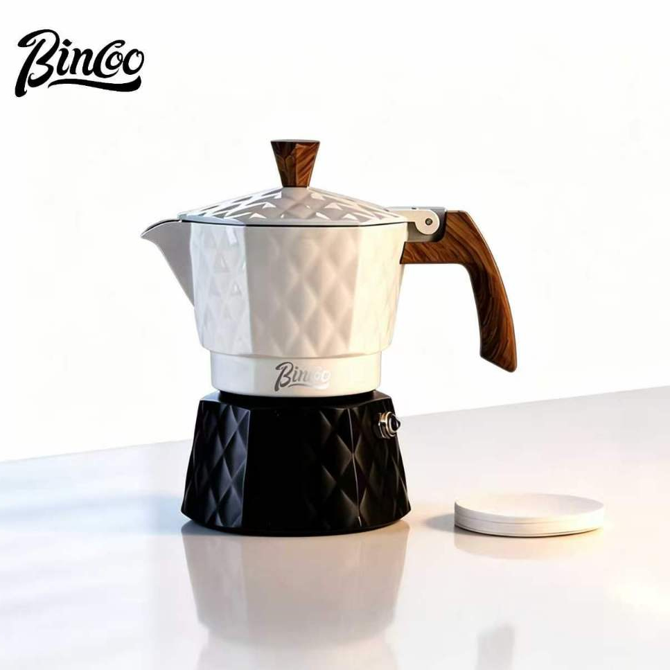 Bincoo Moka Pot Mini Máy Cà Phê Espresso Van Đôi Nồi Cà Phê Bộ 2 Người