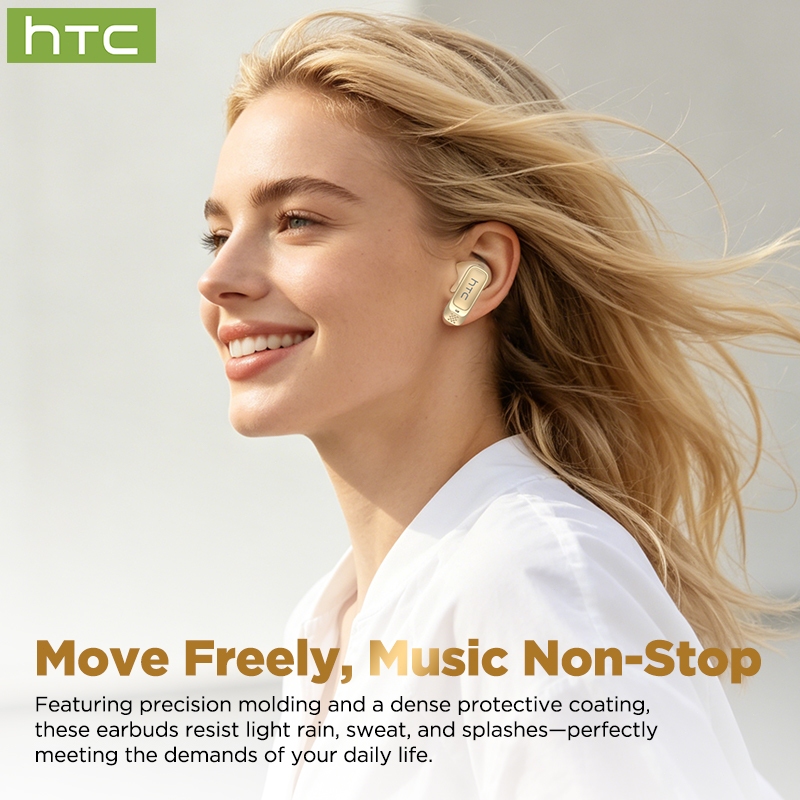 HTC NE72 Vuốt sang phải để dịch AI Dịch Thời Gian Thực 134 Ngôn Ngữ Bluetooth 6.0 Màn Hình LED Cảm Ứng Âm Thanh HiFi Stereo Công Nghệ Khử Ồn Chống Nước IPX5 | BigBuy360 - bigbuy360.vn