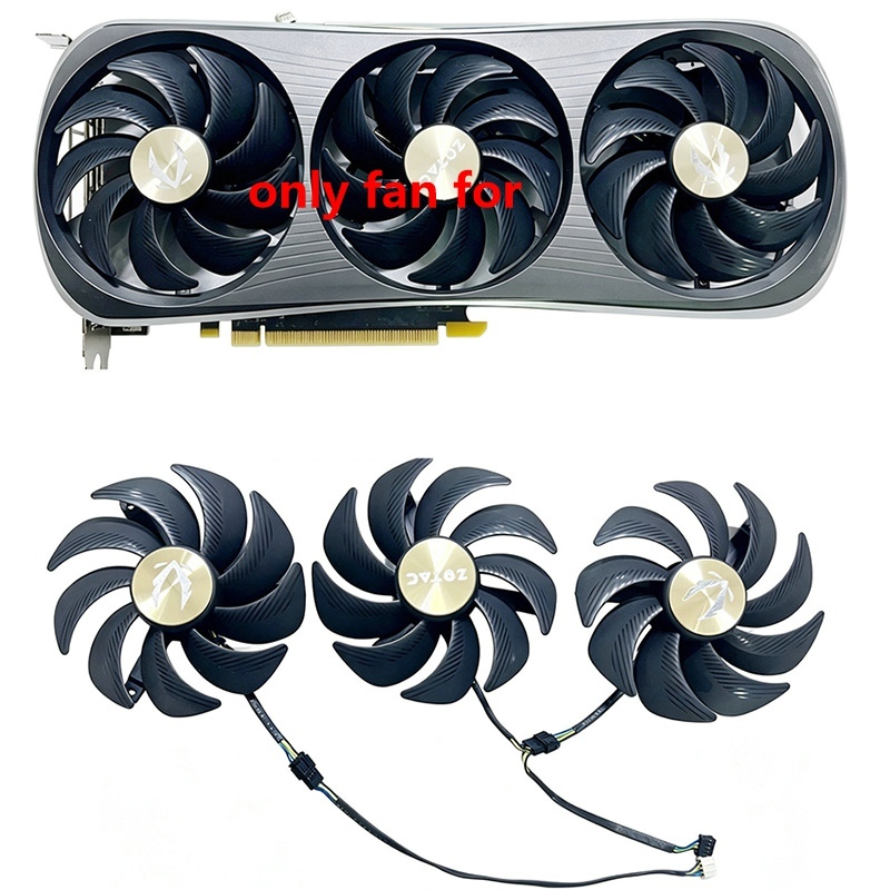 Quạt Làm Mát GPU 105MM Cho ZOTAC RTX 4080 RTX 4080 SUPER RTX 4090 AMP EXTREME AIRO Thay Thế Card Đồ 