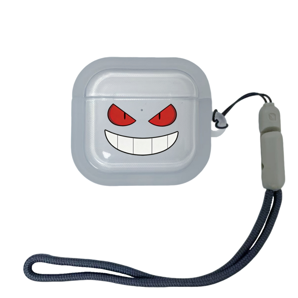 Ốp lưng Gengar Airpod Pro3 có dây thời trang Pokemon Airpod Pro2 Vỏ tai nghe hình chữ nhật chống sốc