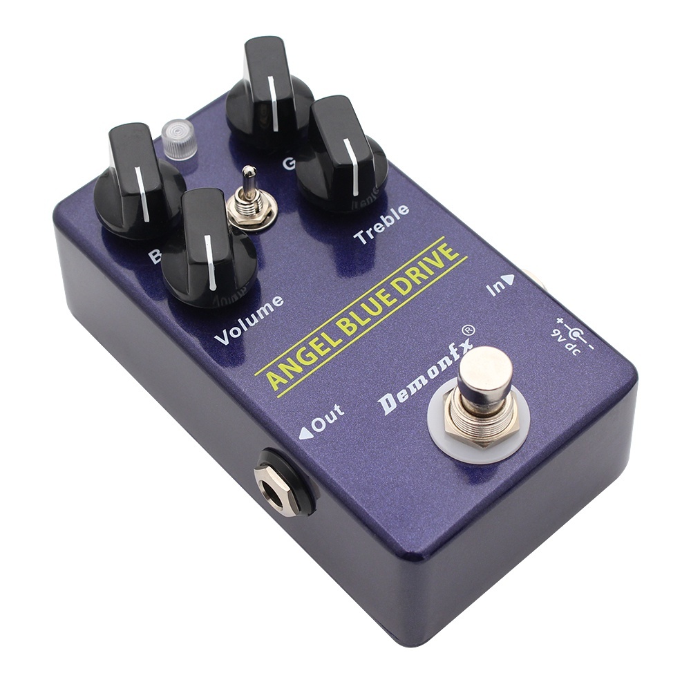 Demonfx ANGEL BLUE DRIVE Guitar Effect Pedal Overdrive với hai chế độ Chuyển đổi Công tắc Clone TIMM