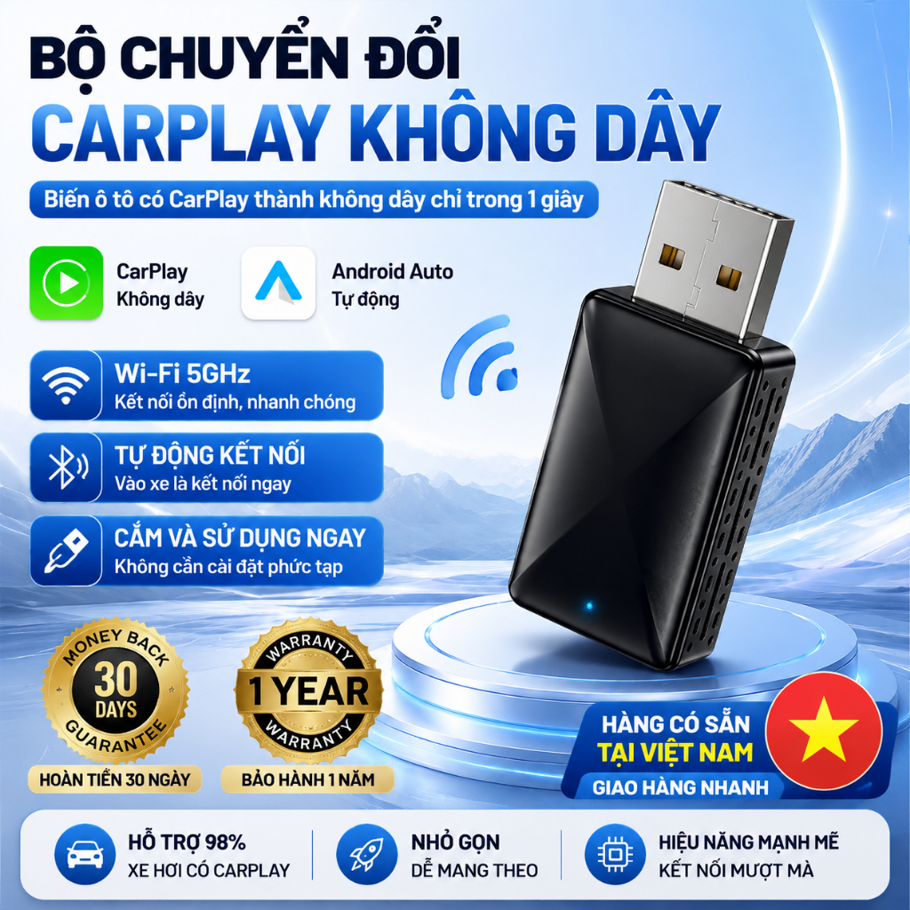 Apple Carplay không dây Carplay Adapter Android Car player Android Auto usb Car Car Android box Andr
