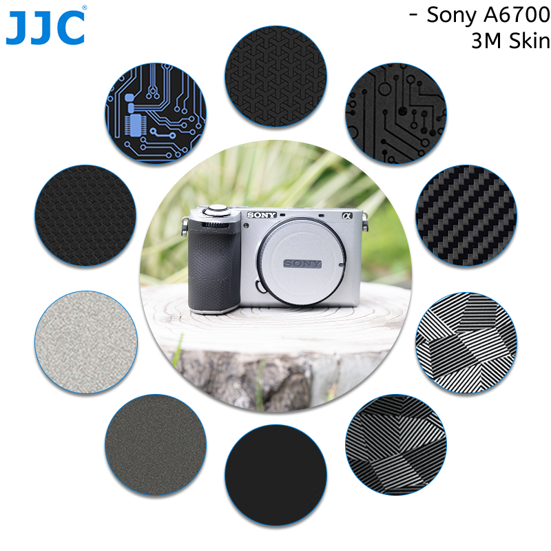 JJC a6700 Camera 3M Miếng Dán Da Cho Sony A6700 α6700 Alpha6700 ILCE-6700 Thân Máy Ảnh, Phim Bảo Vệ 