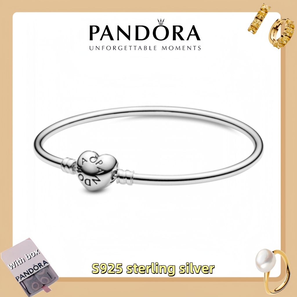 Vòng tay mặt dây chuyền trang sức bằng bạc Pandora S925 (hộp quà tặng miễn phí) Vòng tay Pandora Mom