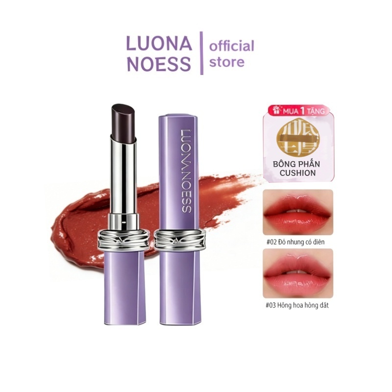 Son môi　LUONA NOESS   Son môi lì   Lâu trôi  3.9g