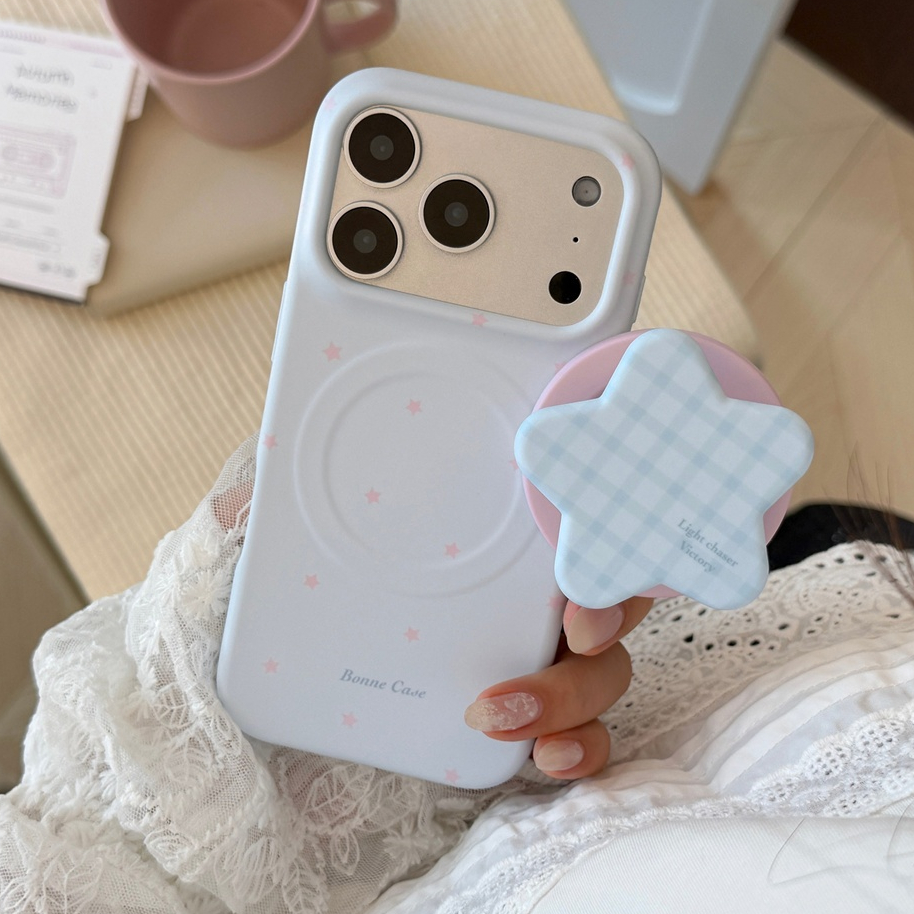 Ốp điện thoại iphone 17 Pro Max 16 Pro Max 15 Pro Max Blue Bubble Star