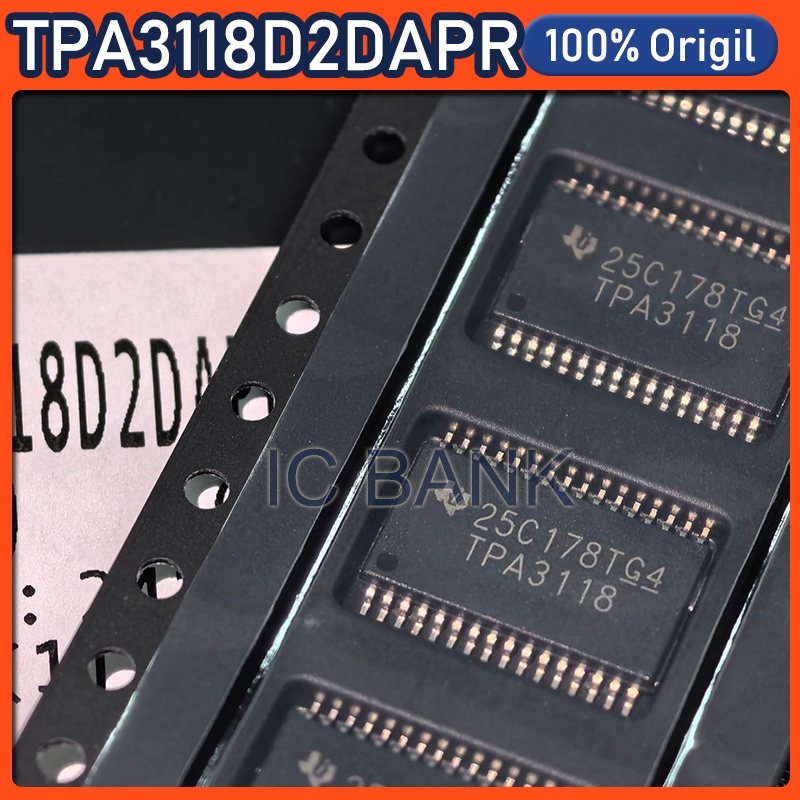 2 CHIẾC TPA3118 TPA3118D2DAPR TPA3118D2DAP HTSSOP32 SMD Mono Class-D khuếch đại âm thanh IC