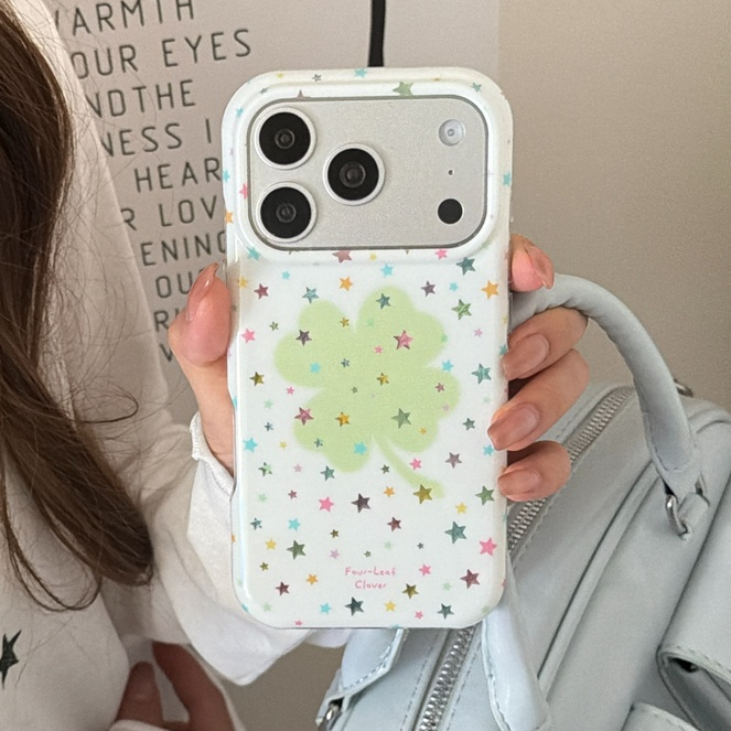 Ốp điện thoại iphone 17 Pro Max 16 Pro Max 15 Pro Max Star Clover