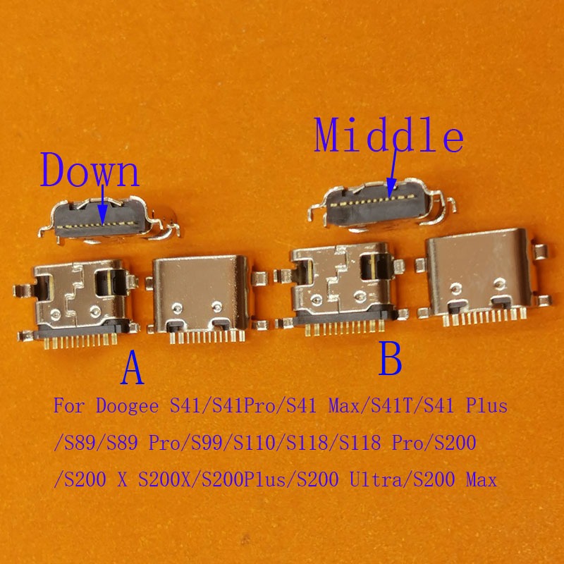 10-50 Chiếc Đầu Nối USB Cắm Cho Doogee S41 Plus Pro Max S41T S89 S99 S110 S118 S200 Ultra X S200X Sạ