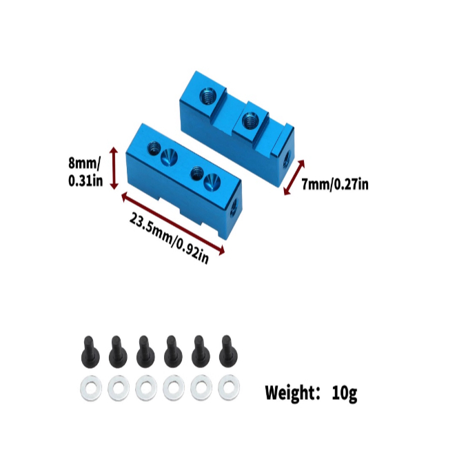 Tamiya RC Phụ Kiện Series G601 / GF01 / WR02 54587 Ghế Lái Hợp Kim Nhôm LY50