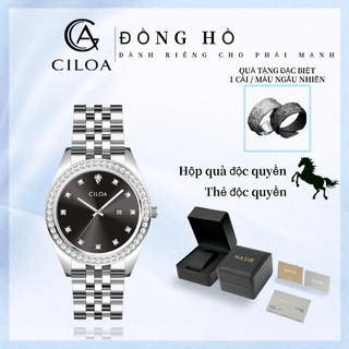CILOA-đồng hồ nam chống nước đồng hồ nam chính hãng  đồng hồ dây thép-672