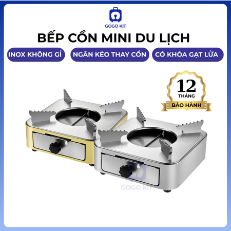 Bếp cồn chịu nhiệt bằng thép không gỉ 304, bếp cồn du lịch mini chịu nhiệt tuyệt vời, bếp cồn mini b