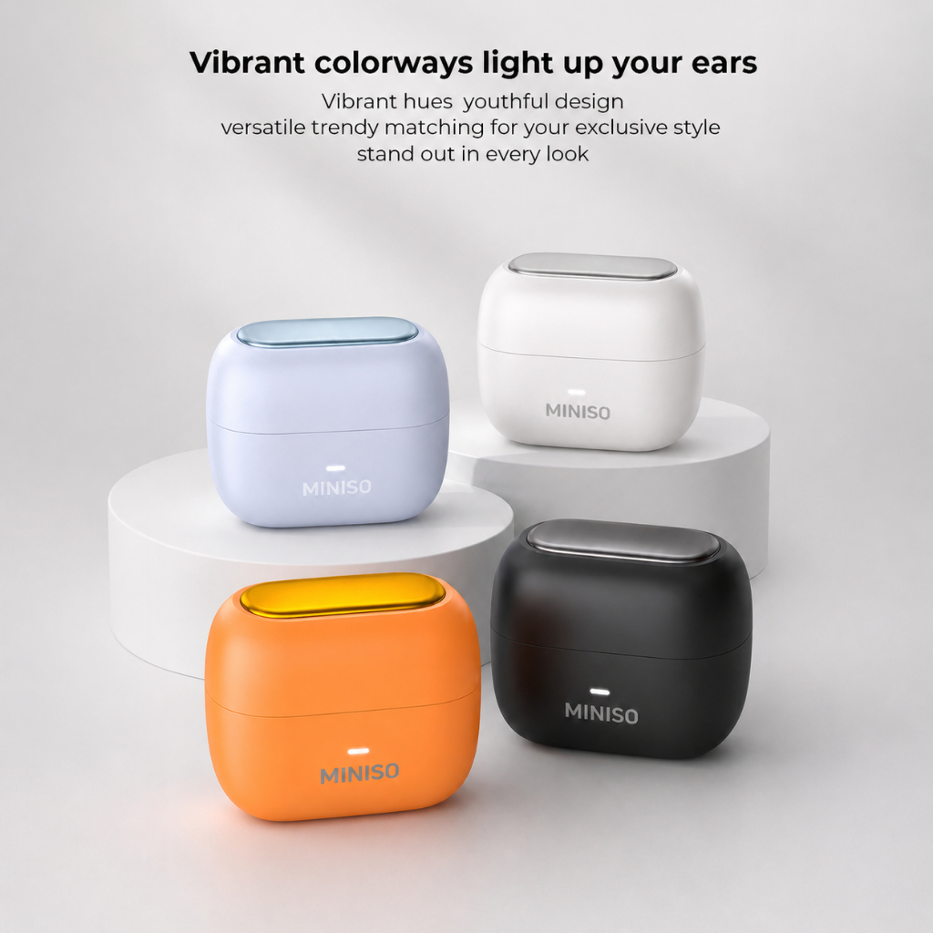 MINISO MS130 Tai nghe nhét tai Bluetooth 6.0 Tai nghe Bluetooth không dây Chất lượng âm thanh HiFi HD Công nghệ TWS Chống ồn Kết nối nhanh Tích hợp Micro | BigBuy360 - bigbuy360.vn
