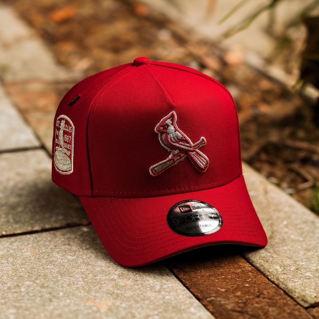 Mũ lưỡi trai điều chỉnh được NEW ERA, MLB St. Louis Cardinals, MLB Scarlet, 9FORTY A-FRAME, Mũ thể t