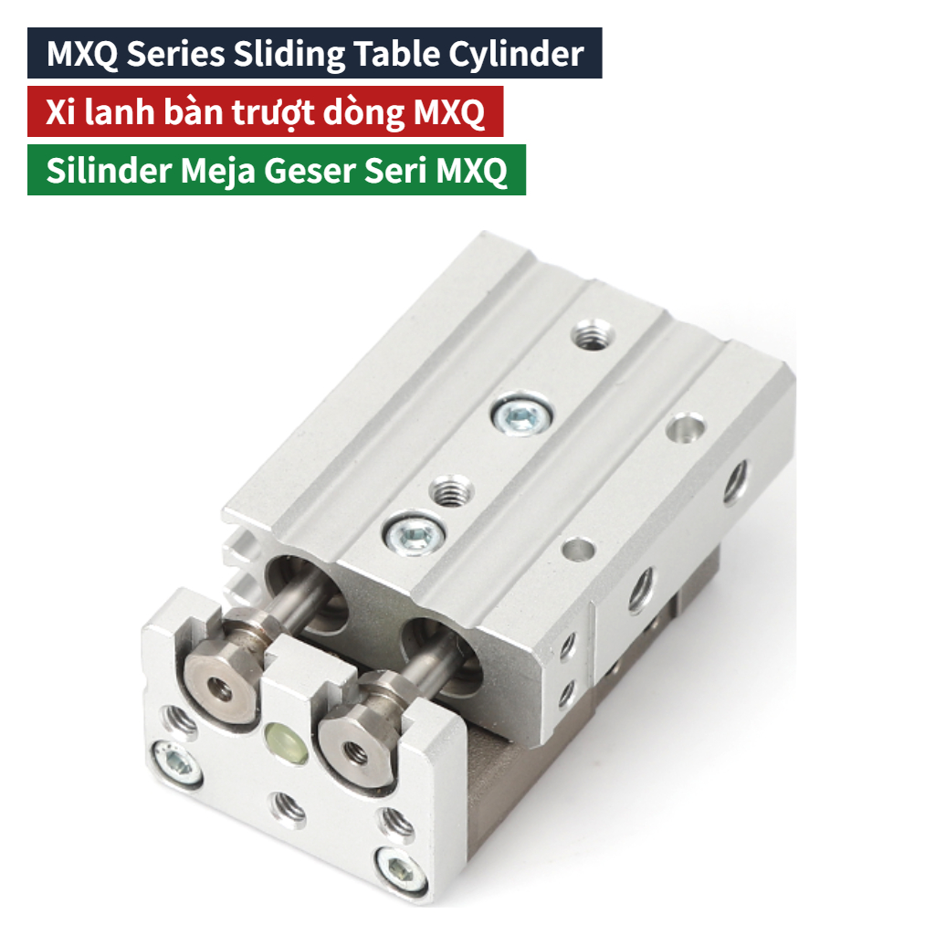 MXQ6 Series Precision Linear Slide Cylinder Bore 6mm Stroke 10 20 30 40mm Pneumatic Slide Table