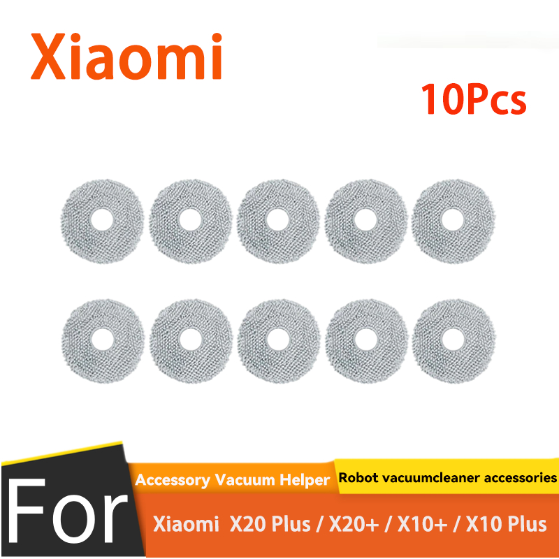 Dành Cho Xiaomi Robot Hút Bụi X20 Plus / X20 + / X10 + / X10 Plus Phụ Kiện (10 Chiếc Cây Lau Nhà)
