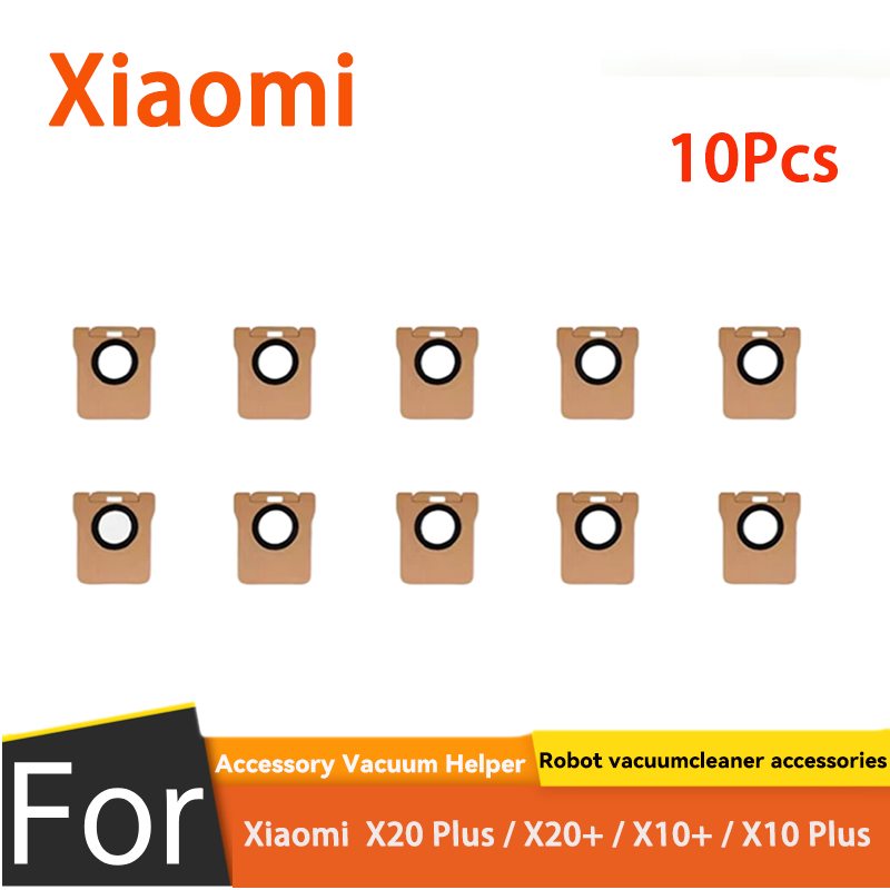 Dành Cho Xiaomi Robot Hút Bụi X20 Plus / X20 + / X10 + / X10 Plus Phụ Kiện (10 Chiếc Túi Bụi)