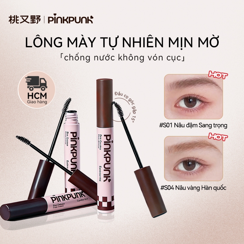 [MỚI] Mascara Lông Mày 2.0 PinkPunk Hiệu Ứng Mờ Nhung 6 Màu Tự Nhiên Không Lem Chống Nước 4g | BigBuy360 - bigbuy360.vn