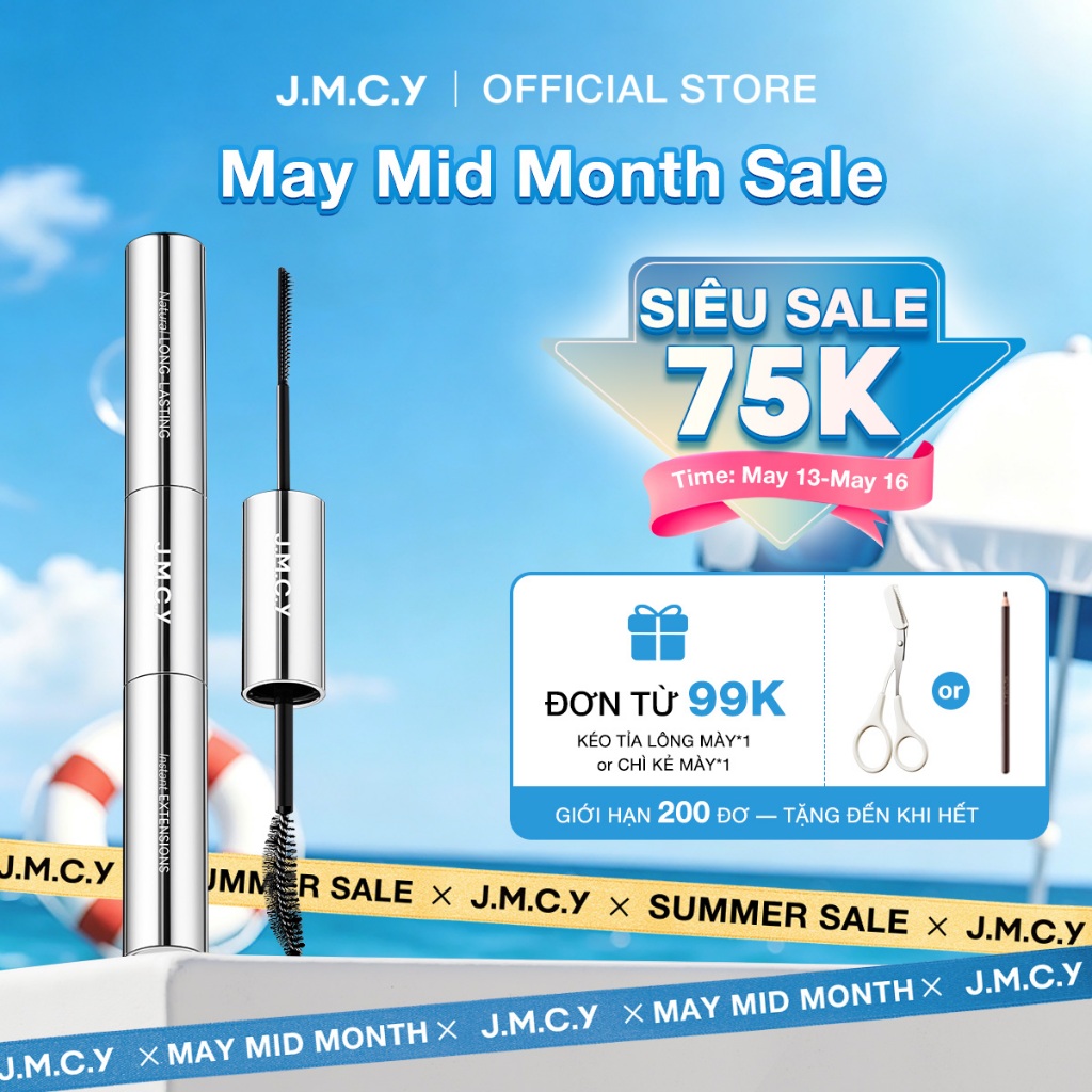 【COD】JMCY Mascara dạng lỏng 3 trong 1 Mascara hai mặt 3D với đầu cọ mảnh giúp uốn cong mi tự nhiên c