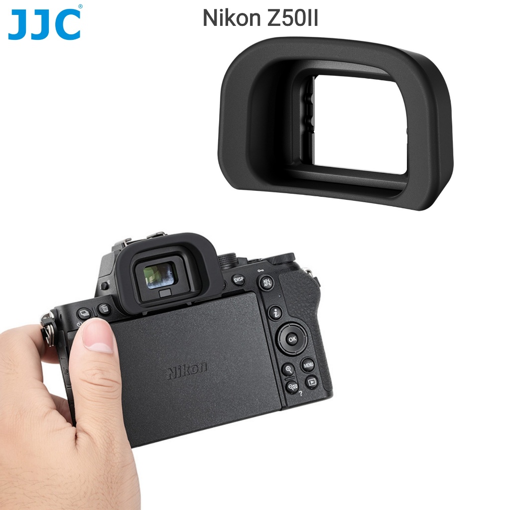 JJC Camera Viewfinder Silicone Eyecup Thị Kính Cho Nikon Z50II Z50 Mark II Máy Ảnh Kính Ngắm Silicon