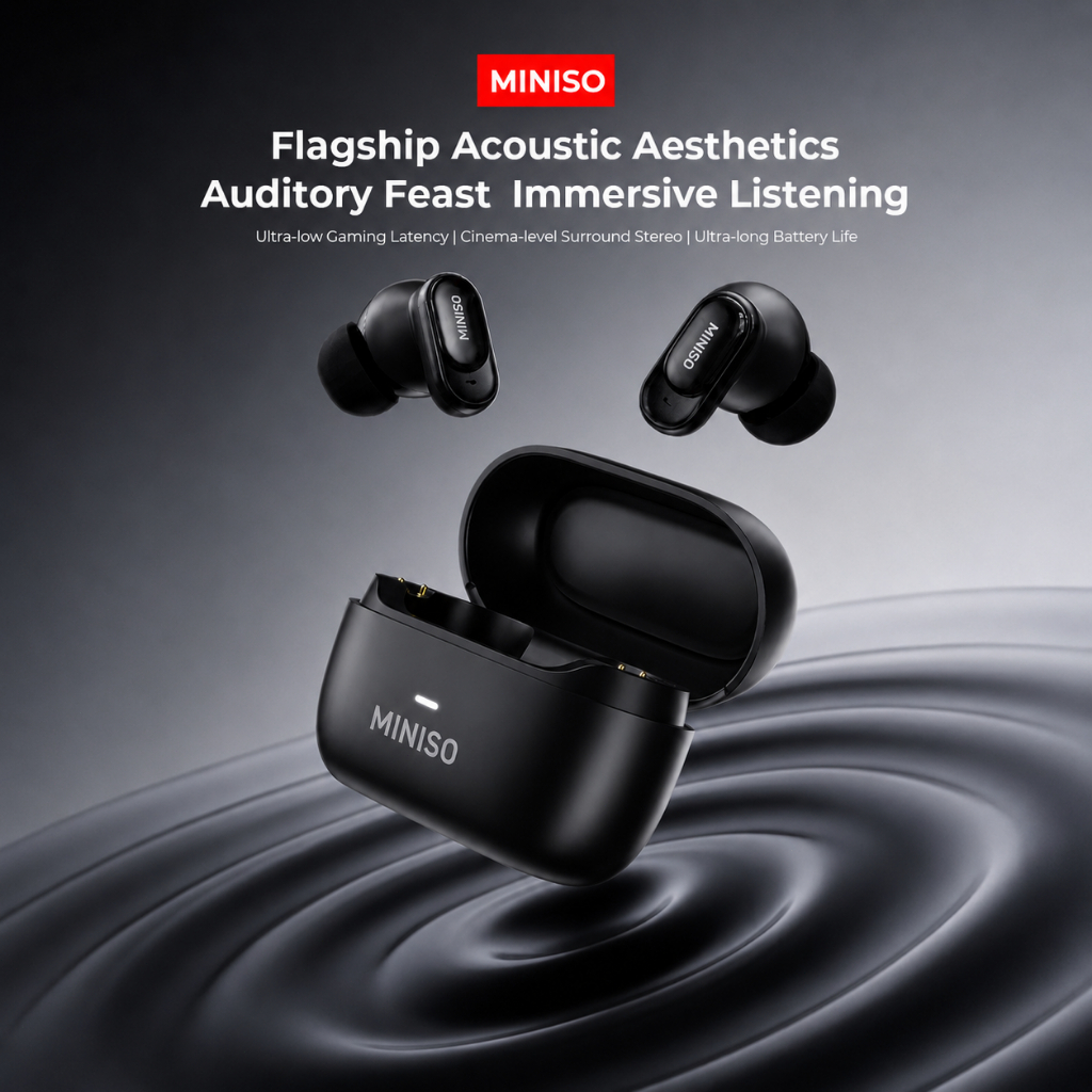 MINISO MS130 Tai nghe nhét tai  Tai nghe không dây Bluetooth 6.0 HiFi HD Gọi TWS Khử tiếng ồn Ghép nối nhanh với micrô cho IOS-Android / PC | BigBuy360 - bigbuy360.vn