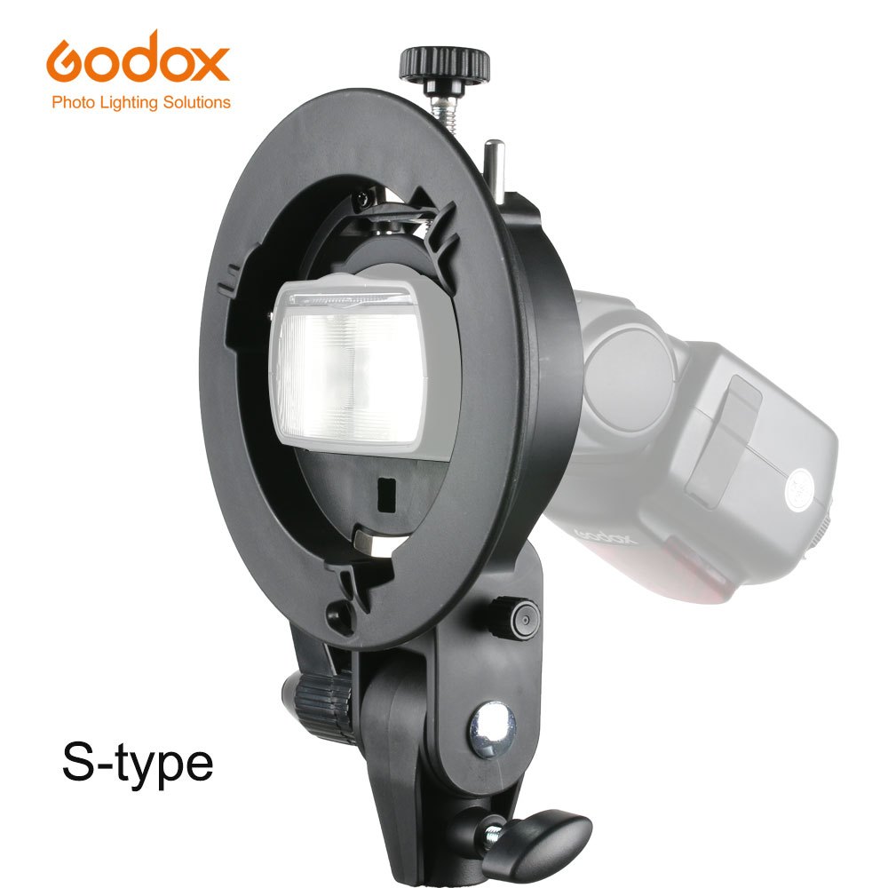 Godox S-Type Giá Đỡ Bowen Gắn Đèn Pin Cho V860II AD360 AD200 AD200PRO