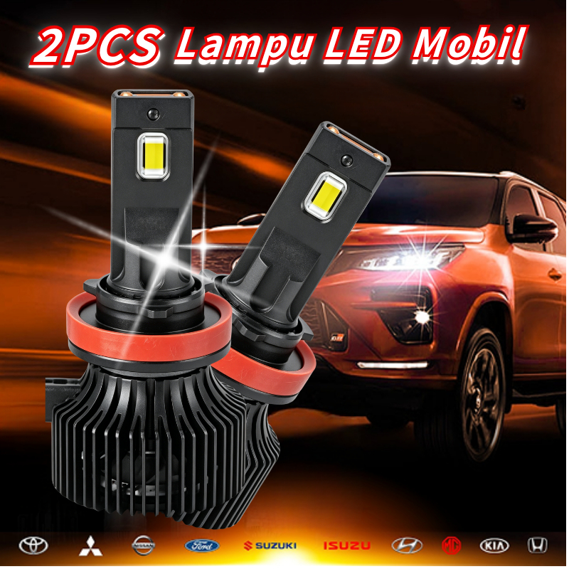 2 Bóng Đèn Pha LED Công Suất Cao, H1 H4 H7 70W 7000LM 6000K