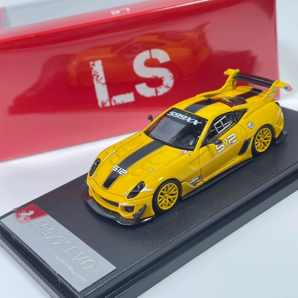 LS Model 1: 64 Ferrari 599XX EVO Phiên Bản Sửa Đổi Màu Vàng Mô Phỏng Hợp Kim Xe Mô Hình Bộ Sưu Tập Đ