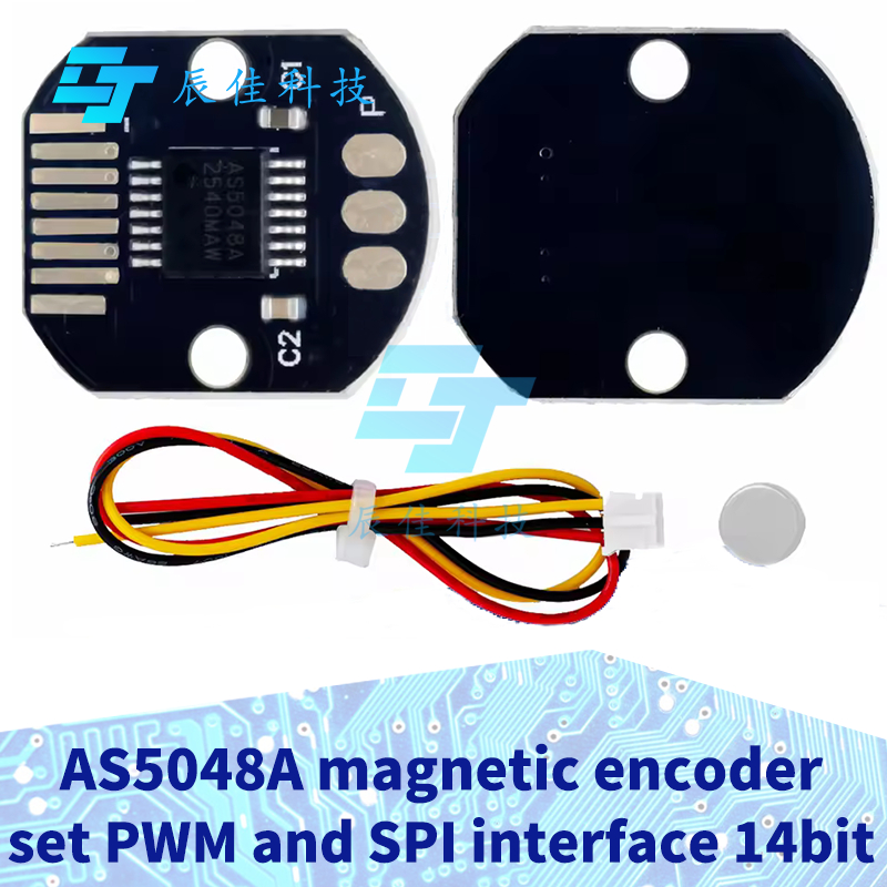 Bộ mã hóa từ tính AS5048A Giao diện PWM và SPI 14bit Độ chính xác cao Cảm biến đo góc cảm ứng từ tín