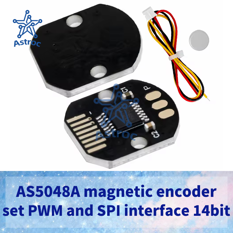 Bộ mã hóa từ tính AS5048A Giao diện PWM và SPI 14bit Độ chính xác cao Cảm biến đo góc cảm ứng từ tín