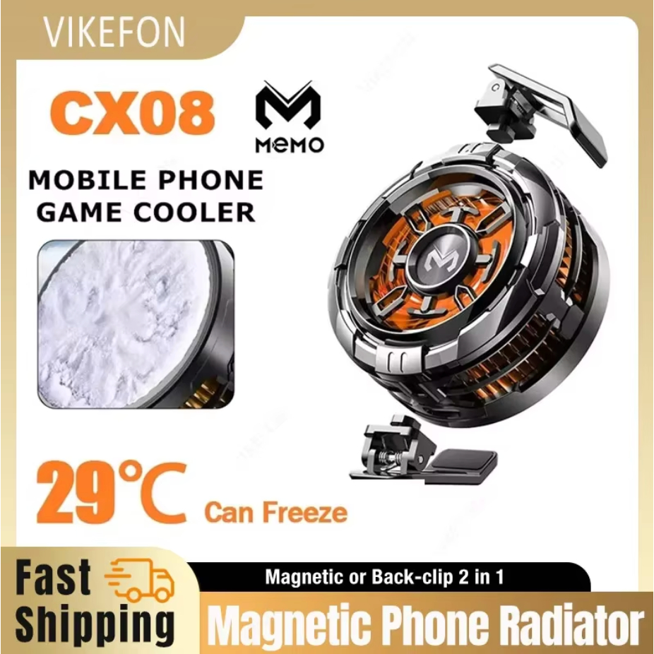 Kẹp Sau Từ Tính Đa Năng 2 TRONG 1 MEMO CX08 CX07 Điện Thoại Làm Mát Bán Dẫn Quạt Làm Mát Đông Lạnh C