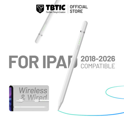 TBTIC Bút Stylus Cho iPad Air 7 M3 2025 6 2024 5th 11th A16 10th Pro 13 12.9 11 4th 3th 9th 8th 7th 6th Mini 6 5 Gen 2022 2021 2020 2019 2018
