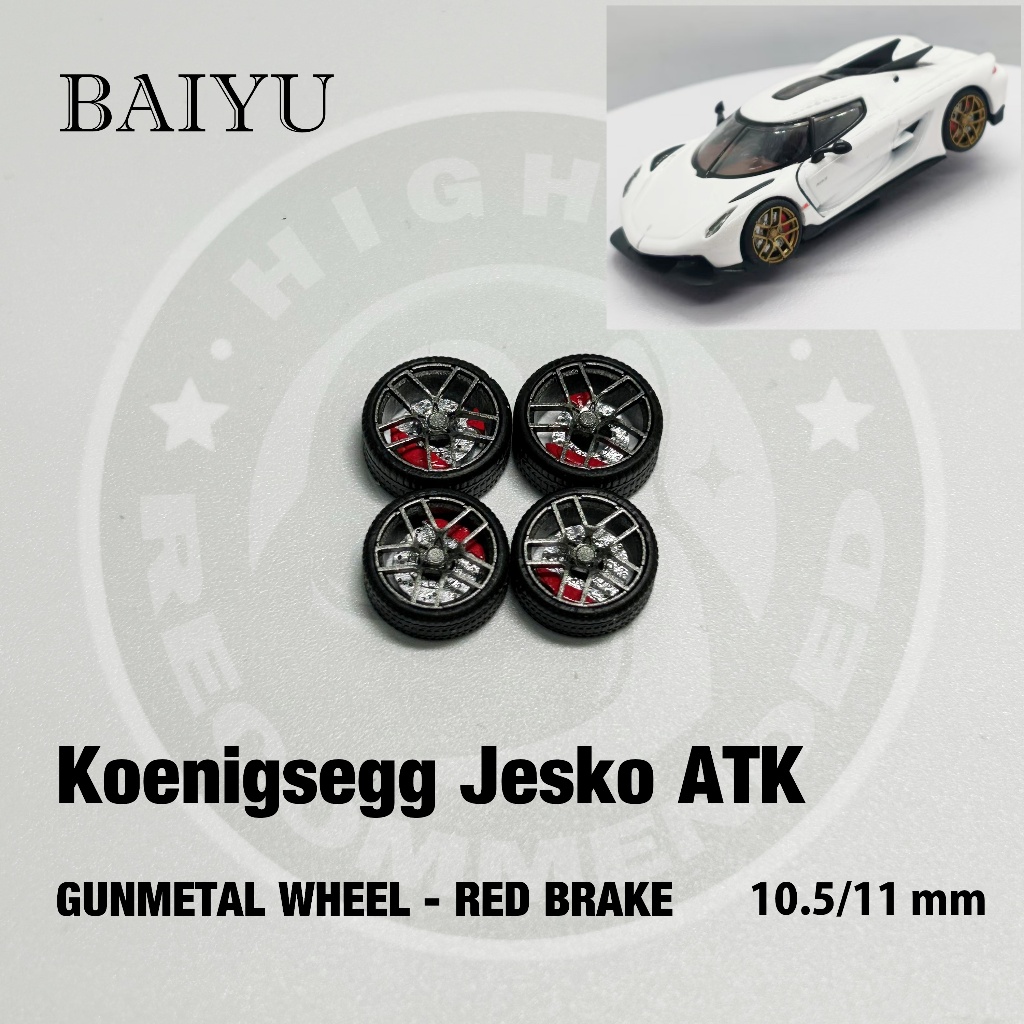 Bánh xe ô tô mô hình BAIYU 1 / 64 - Koenigsegg Series jesko ATK / CC850