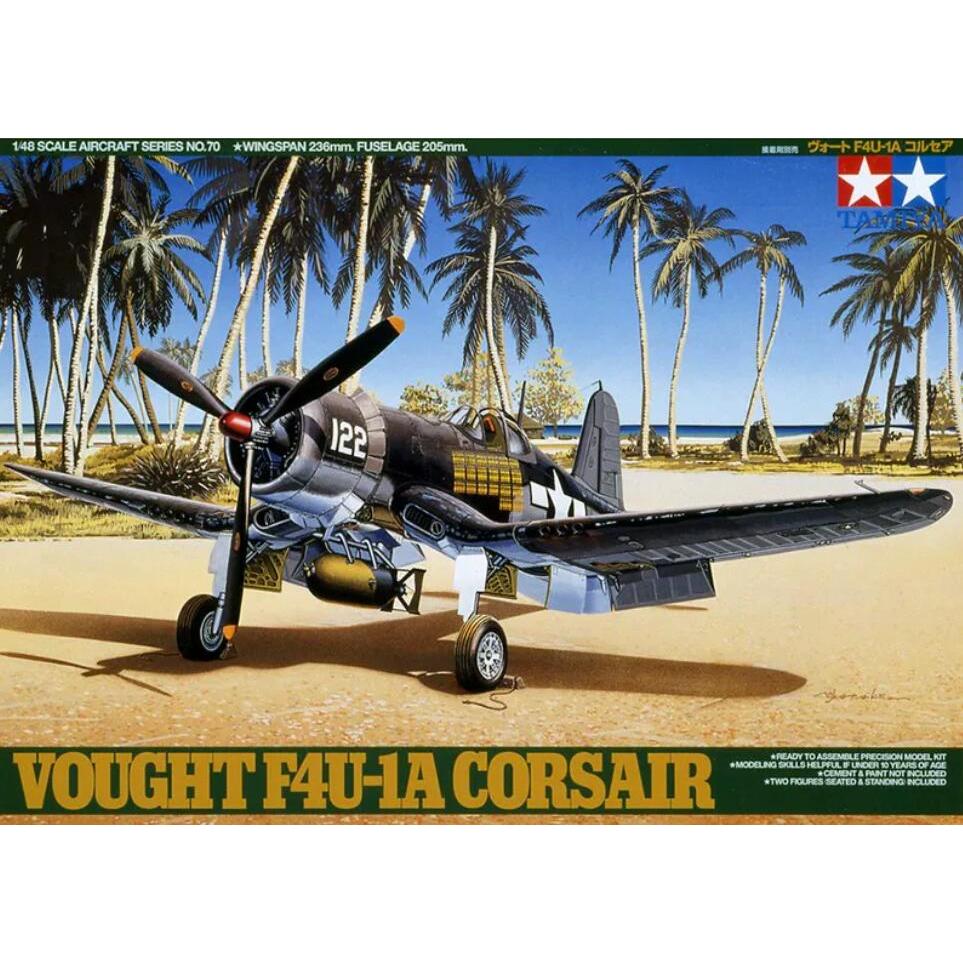Tamiya 10670 Bộ mô hình máy bay tỷ lệ 1 / 48 Hoa Kỳ Vought F4U-1A Corsair Mk II