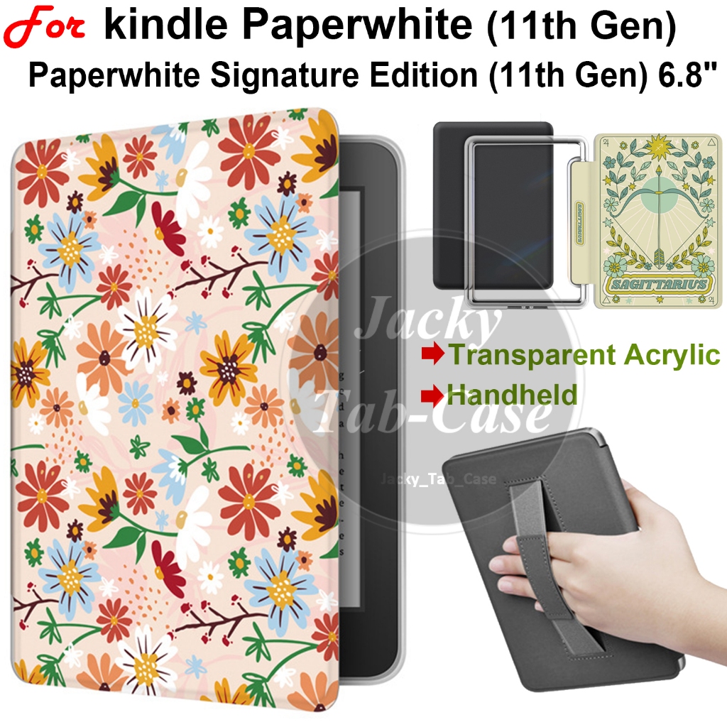 Dành cho vỏ cầm tay Acrylic trong suốt 6.8 "kindle Paperwhite (thế hệ thứ 11) Phiên bản đặc trưng Ge