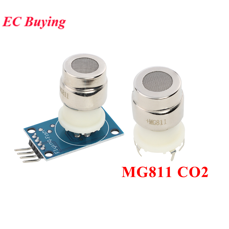 MG811 CO2 Mô-đun cảm biến khí Carbon Dioxide Tín hiệu tương tự Đầu ra TTL Phát hiện chất lượng không