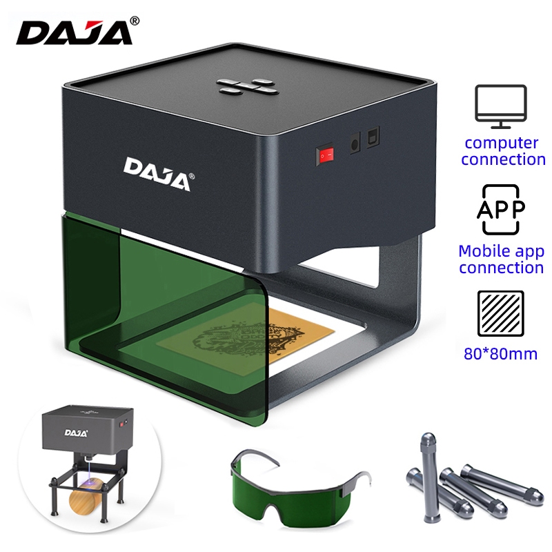 Daja DJ6 Máy Khắc Laser Máy In Thương Mại Khắc Gỗ Acrylic Cắt Di Động Không Dây Khắc Laser Tự Động N