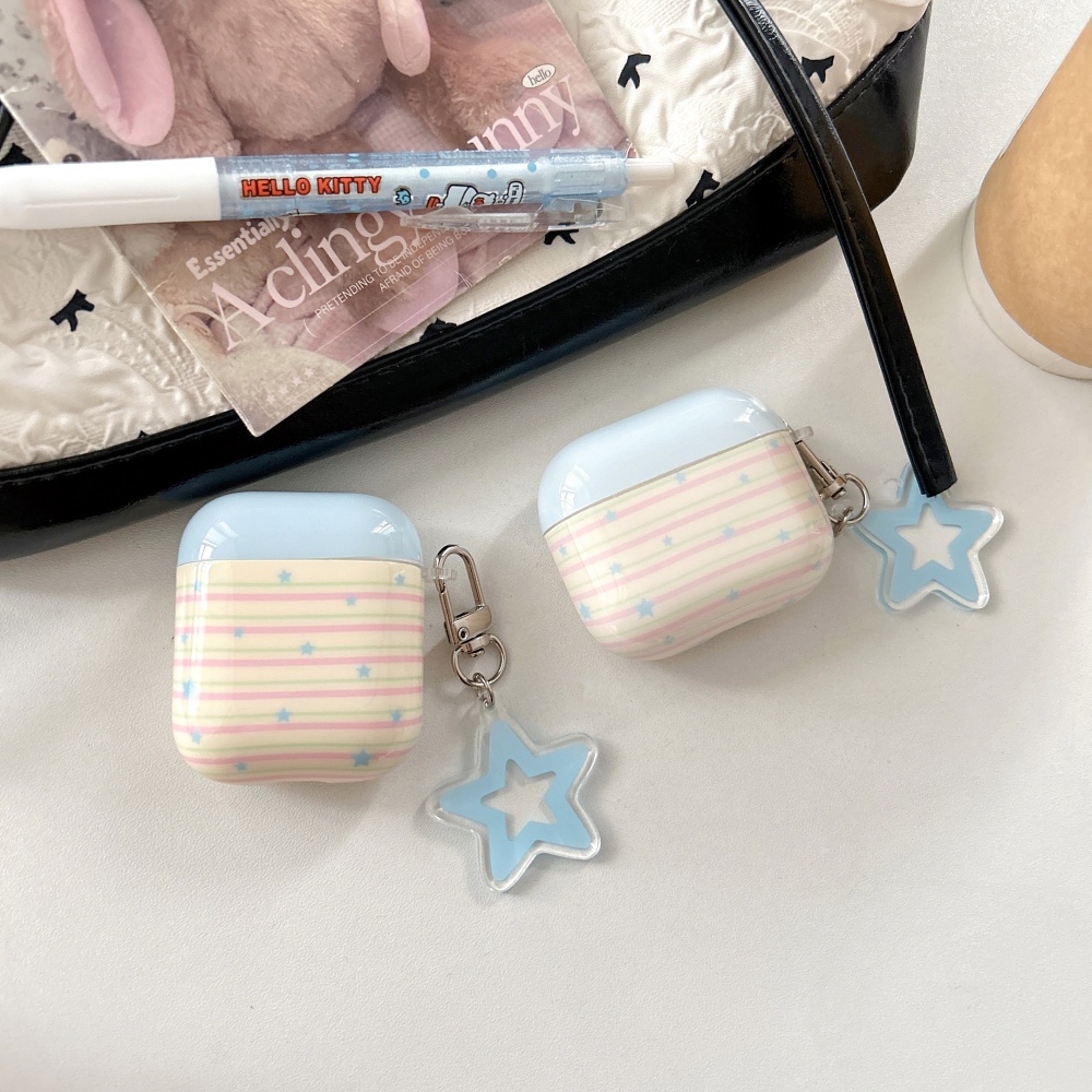 Ốp lưng chống sốc Lucky Star AirPods4 PRO3 PRO2 Vỏ cứng AirPods 4 pro 2 3 Vỏ Tai nghe không dây