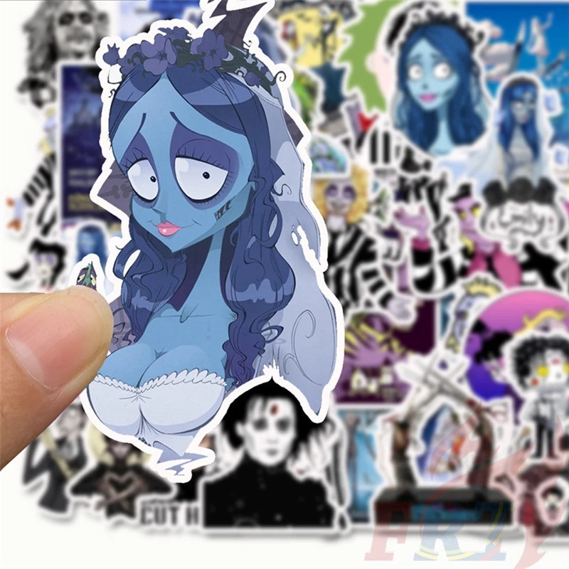Phim Cổ Điển Tim Burton - Series 01 Edward Scissorhands Corpse Bride 50 Cái / bộ Đề Can Doodle Chống