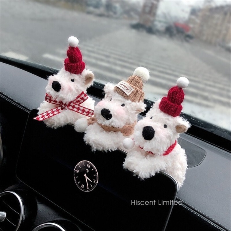 West Highland Trang trí màn hình ô tô Scribble Puppy Car Block Trang trí màn hình điều khiển trung t