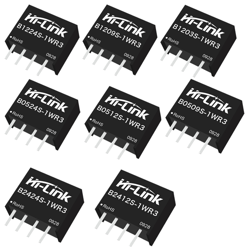 Mô-đun nguồn DC-DC cách ly 1W 3.3V 5V 9V 12V 24V đến 3.3V 5V 9V 12V 15V 24V B _ S-1WR3 Series B0303S