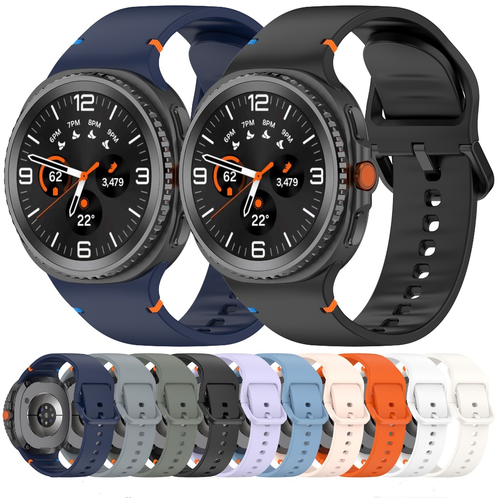 Thích hợp cho Samsung Galaxy Watch 8 / Watch 8 Dây đeo thay thế silicon khâu chính thức cổ điển