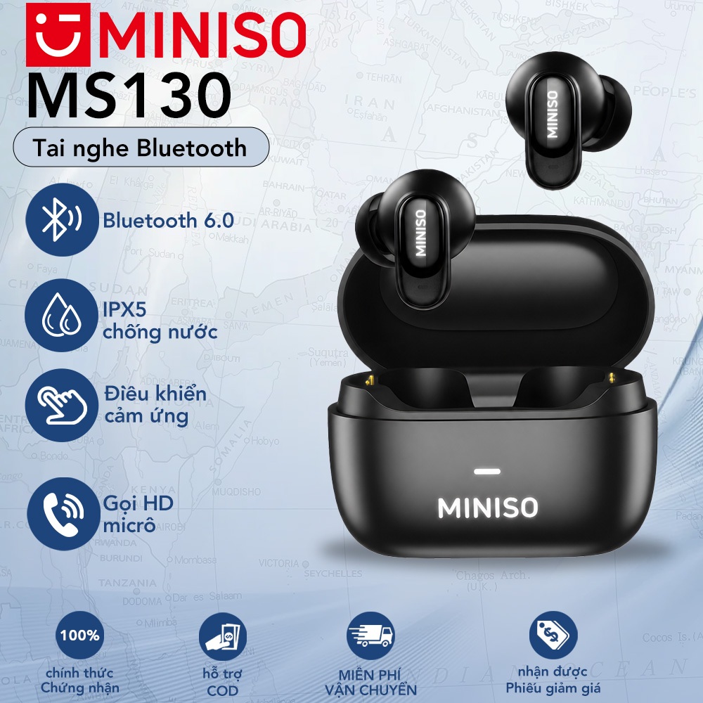 MINISO MS130 Tai nghe nhét tai  Tai nghe không dây Bluetooth 6.0 HiFi HD Gọi TWS Khử tiếng ồn Ghép nối nhanh với micrô cho IOS-Android / PC | BigBuy360 - bigbuy360.vn