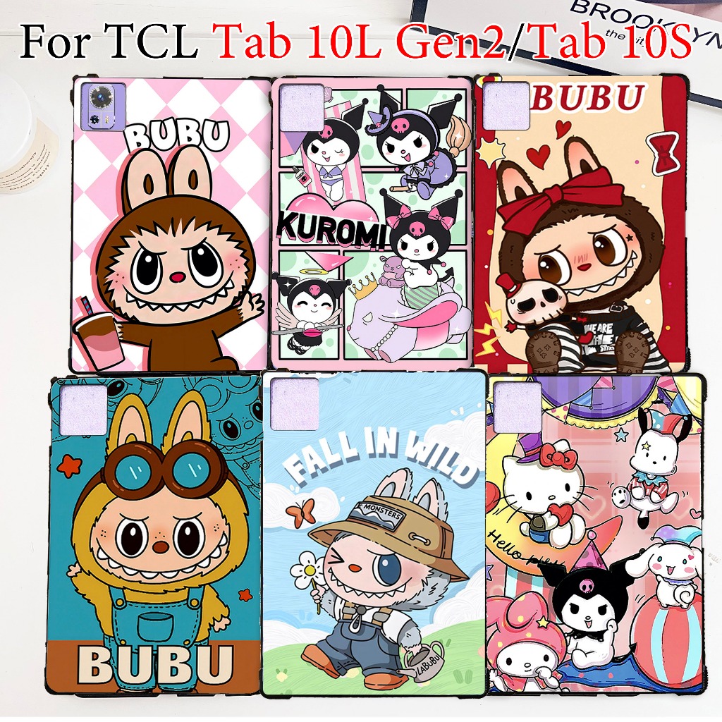 Dành Cho TCL Tab 10L Gen2 Gen 2 10.1 8492A 8491X Hoạt Hình Thời Trang Mềm TPU Cover Tab 10S Vỏ Máy T