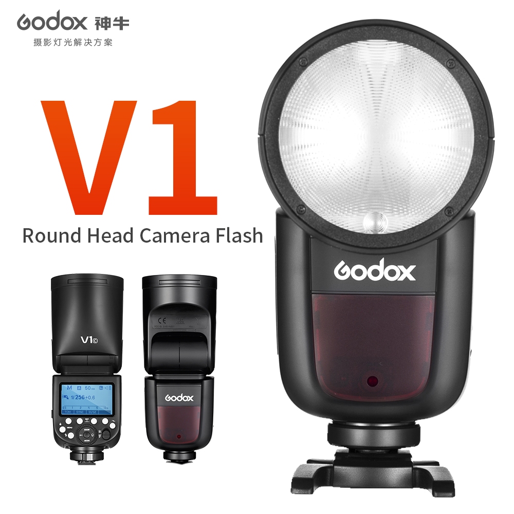 Godox V1 Flash V1C V1N V1S V1F V1O V1P 2.4G TTL 1 / 8000s HSS Pin Lithium Speedlite Flash