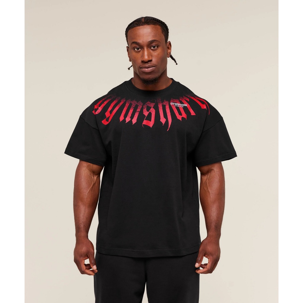MỚI GYMSHARK Nam Phong Cách Mỹ Plus Size Áo Thun Cotton Thể Thao Thể Dục Nhanh Khô Thoáng Khí Thường